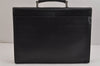 Authentic PRADA Saffiano Leather Nappa Briefcase Business Bag V215 Black 4638J