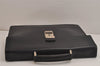 Authentic PRADA Saffiano Leather Nappa Briefcase Business Bag V215 Black 4638J