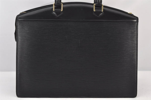 Authentic Louis Vuitton Epi Riviera Hand Bag Black M48182 LV Junk 4638K