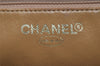 Authentic CHANEL Caviar Skin Medallion CC Logo Shoulder Tote Bag Beige 4639I