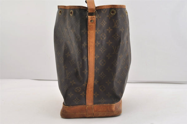 Authentic Louis Vuitton Monogram Noe Shoulder Drawstring Bag M42224 LV 4639J
