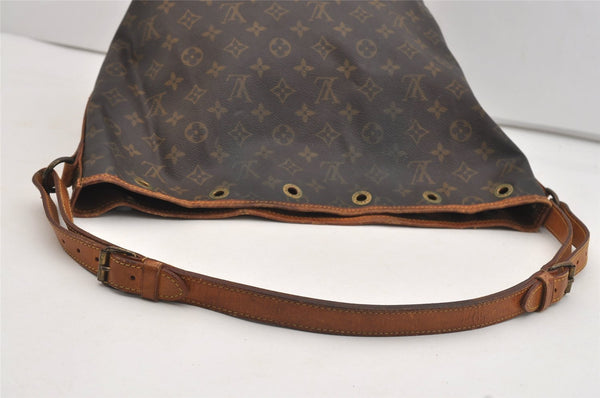 Authentic Louis Vuitton Monogram Noe Shoulder Drawstring Bag M42224 LV 4639J