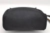 Auth HERMES Her Bag TPM 2 In 1 2Way Shoulder Bag Canvas Leather Black Junk 4640J