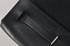 Auth HERMES Her Bag TPM 2 In 1 2Way Shoulder Bag Canvas Leather Black Junk 4640J