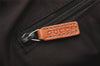 Authentic GUCCI Abbey Hand Boston Bag GG Canvas Leather 130942 Brown 4641K