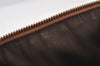 Authentic GUCCI Abbey Hand Boston Bag GG Canvas Leather 130942 Brown 4641K