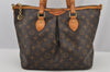 Authentic Louis Vuitton Monogram Palermo PM Shoulder Tote Bag M40145 LV 4642J