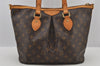 Authentic Louis Vuitton Monogram Palermo PM Shoulder Tote Bag M40145 LV 4642J