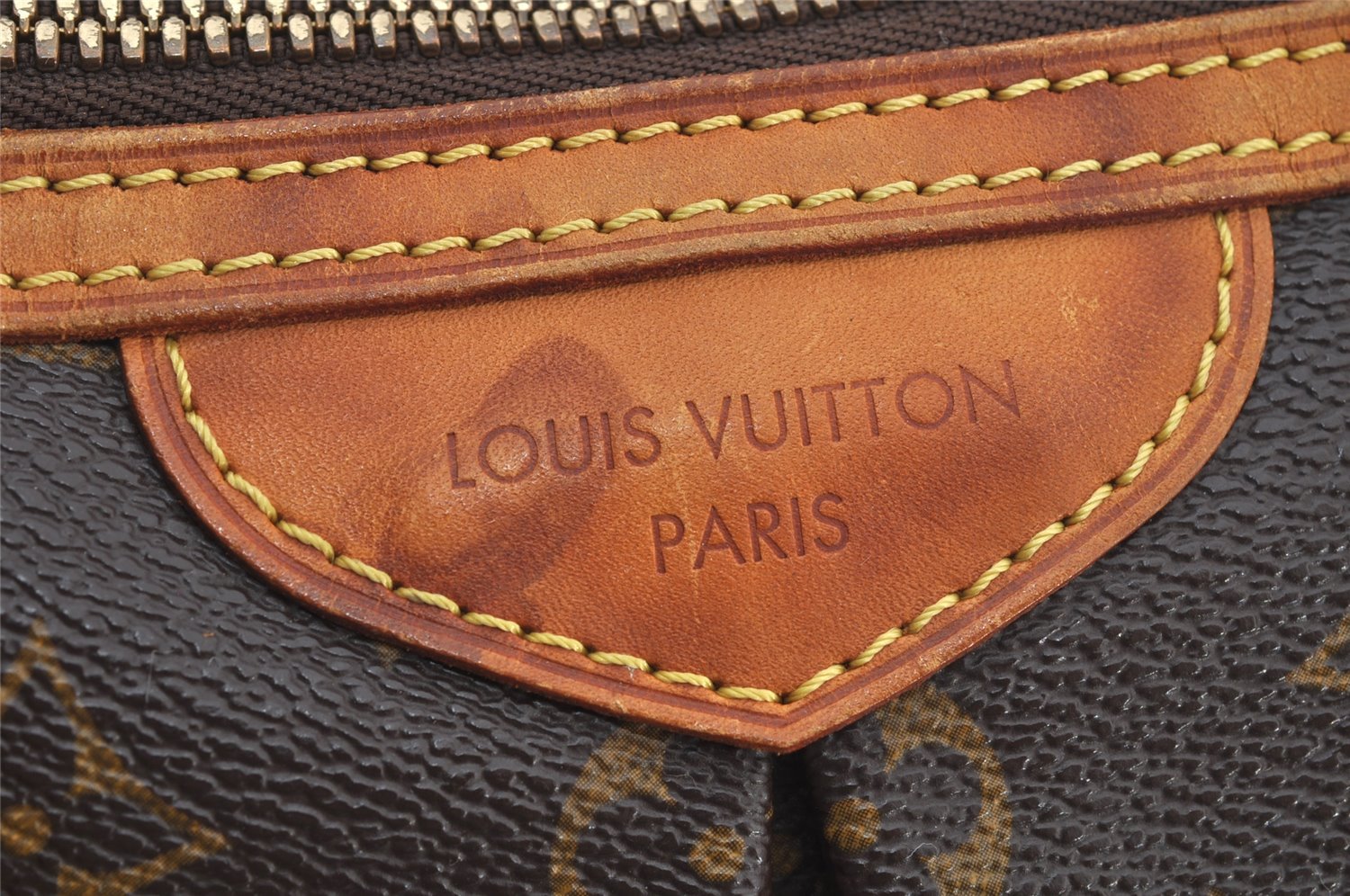 Authentic Louis Vuitton Monogram Palermo PM Shoulder Tote Bag M40145 LV 4642J