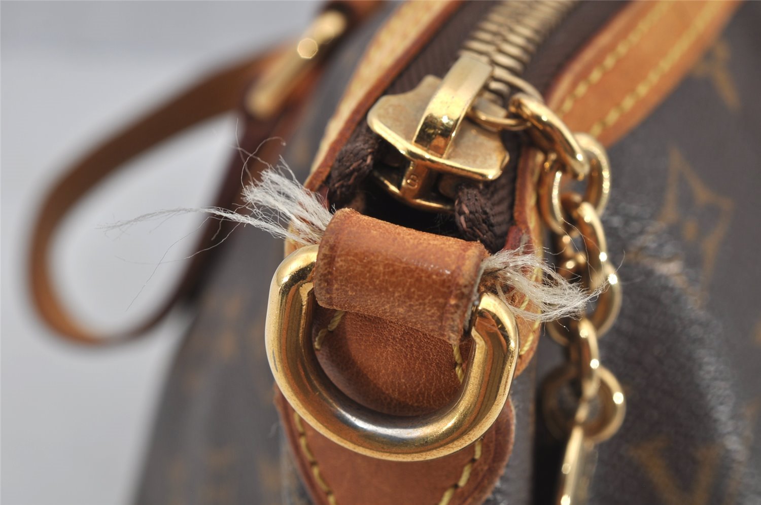 Authentic Louis Vuitton Monogram Palermo PM Shoulder Tote Bag M40145 LV 4642J