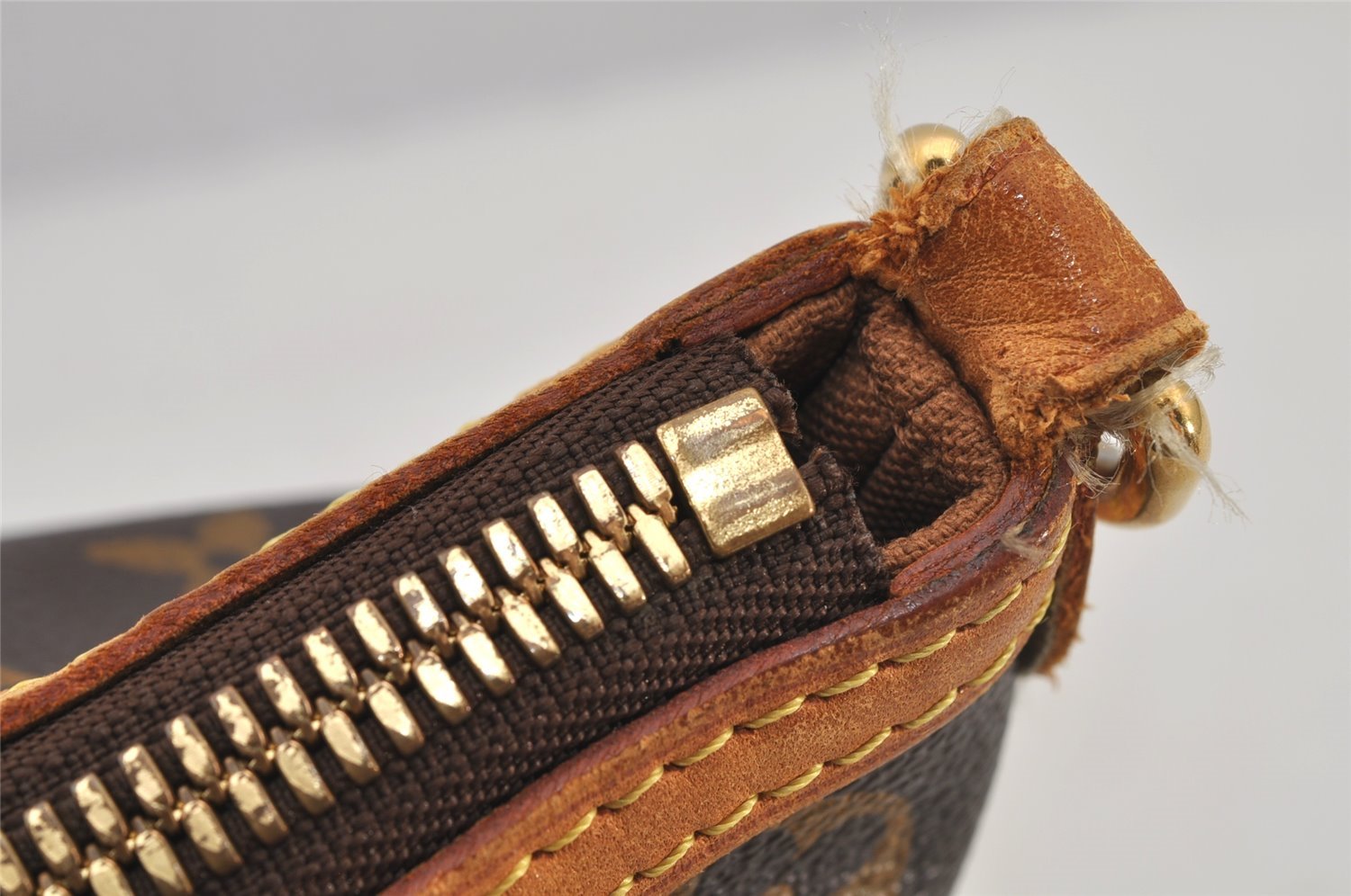 Authentic Louis Vuitton Monogram Palermo PM Shoulder Tote Bag M40145 LV 4642J