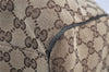 Authentic GUCCI Sukey Shoulder Tote Bag GG Canvas Leather 211943 Brown 4642K