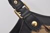 Authentic GUCCI Sukey Shoulder Tote Bag GG Canvas Leather 211943 Brown 4642K