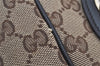 Authentic GUCCI Sukey Shoulder Tote Bag GG Canvas Leather 211943 Brown 4642K