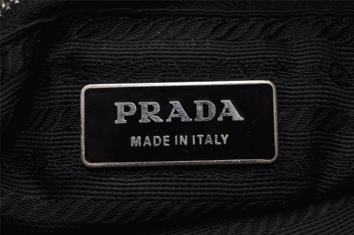 Authentic PRADA Nylon Tessuto Leather Shoulder Cross Body Bag Black 4643I