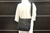 Authentic PRADA Nylon Tessuto Leather Shoulder Cross Body Bag Black 4643I