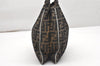 Authentic FENDI Vintage Zucca Shoulder Hand Bag Purse Canvas Leather Brown 4643K