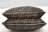 Authentic FENDI Vintage Zucca Shoulder Hand Bag Purse Canvas Leather Brown 4643K