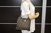 Authentic FENDI Vintage Zucca Shoulder Hand Bag Purse Canvas Leather Brown 4643K