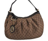 Authentic GUCCI Sukey Shoulder Hand Bag GG Canvas Leather 232955 Brown 4644J