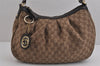 Authentic GUCCI Sukey Shoulder Hand Bag GG Canvas Leather 232955 Brown 4644J