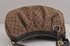 Authentic GUCCI Sukey Shoulder Hand Bag GG Canvas Leather 232955 Brown 4644J