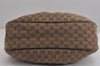 Authentic GUCCI Sukey Shoulder Hand Bag GG Canvas Leather 232955 Brown 4644J