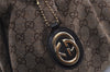 Authentic GUCCI Sukey Shoulder Hand Bag GG Canvas Leather 232955 Brown 4644J