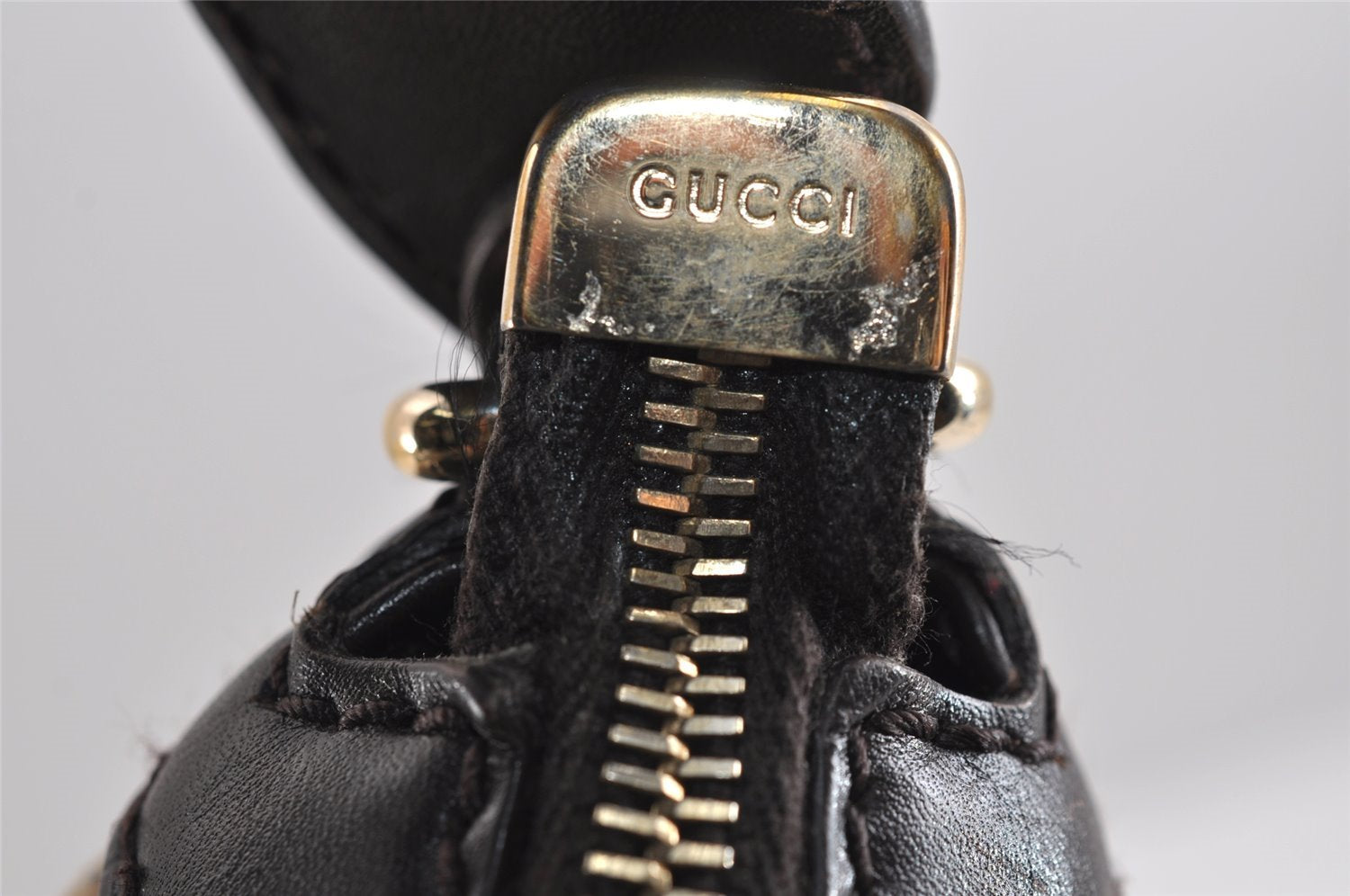 Authentic GUCCI Sukey Shoulder Hand Bag GG Canvas Leather 232955 Brown 4644J