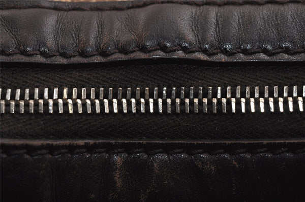 Authentic GUCCI Sukey Shoulder Hand Bag GG Canvas Leather 232955 Brown 4644J