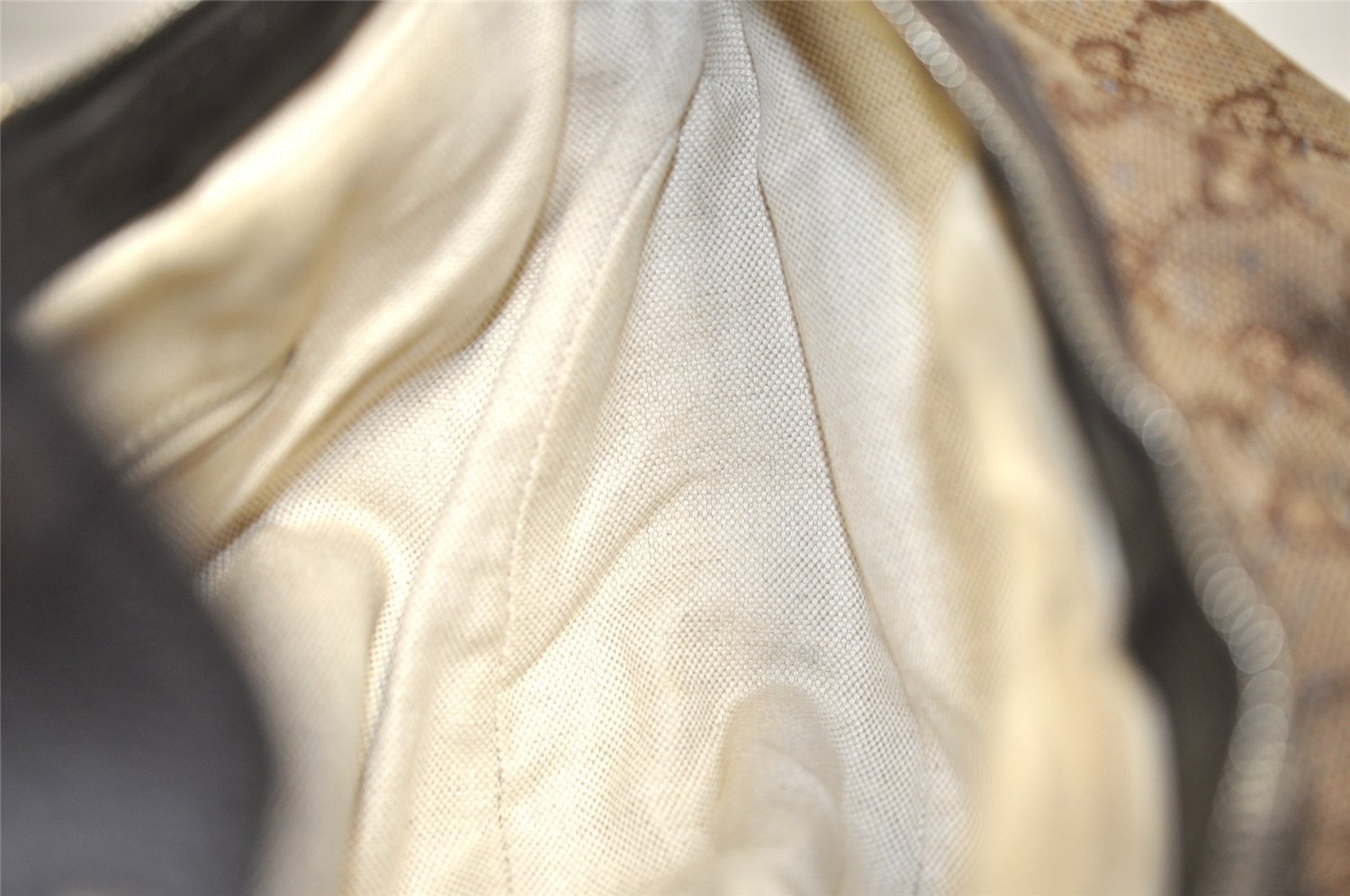 Authentic GUCCI Sukey Shoulder Hand Bag GG Canvas Leather 232955 Brown 4644J