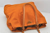 Authentic PRADA Nylon Tessuto Leather Shoulder Hand Bag Orange 4644K