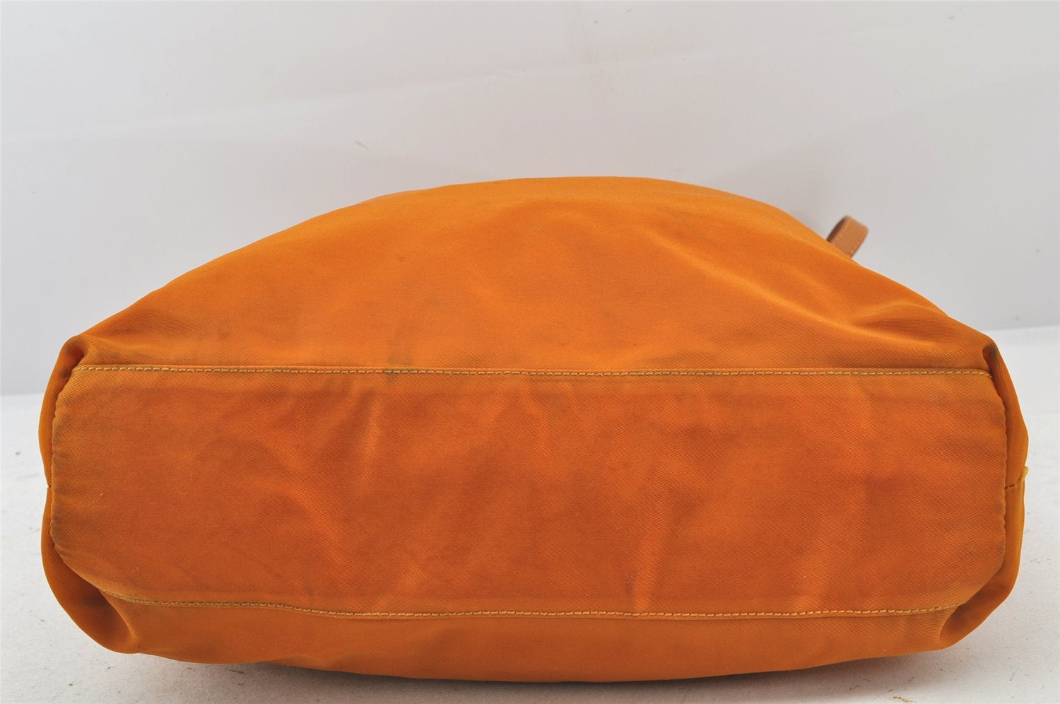 Authentic PRADA Nylon Tessuto Leather Shoulder Hand Bag Orange 4644K