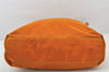 Authentic PRADA Nylon Tessuto Leather Shoulder Hand Bag Orange 4644K