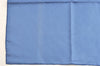 Authentic HERMES Petit Carre 40 Scarf Handkerchief Silk Blue 4644L