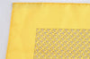 Auth HERMES Petit Carre 40 Scarf Handkerchief Airplane Motif Silk Yellow 4645L