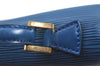 Authentic Louis Vuitton Epi Concorde Hand Bag Purse Blue M52135 LV 4647F