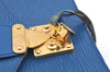 Authentic Louis Vuitton Epi Concorde Hand Bag Purse Blue M52135 LV 4647F