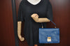 Authentic Louis Vuitton Epi Concorde Hand Bag Purse Blue M52135 LV 4647F