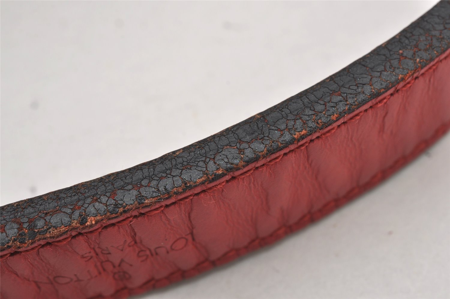 Authentic Louis Vuitton Epi Noe Bi-color Black x Red M44017 Drawstring Bag 4648K