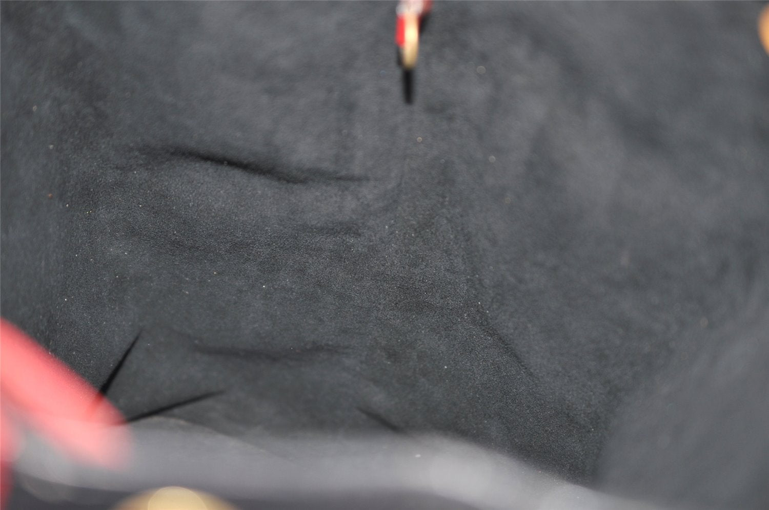 Authentic Louis Vuitton Epi Noe Bi-color Black x Red M44017 Drawstring Bag 4648K