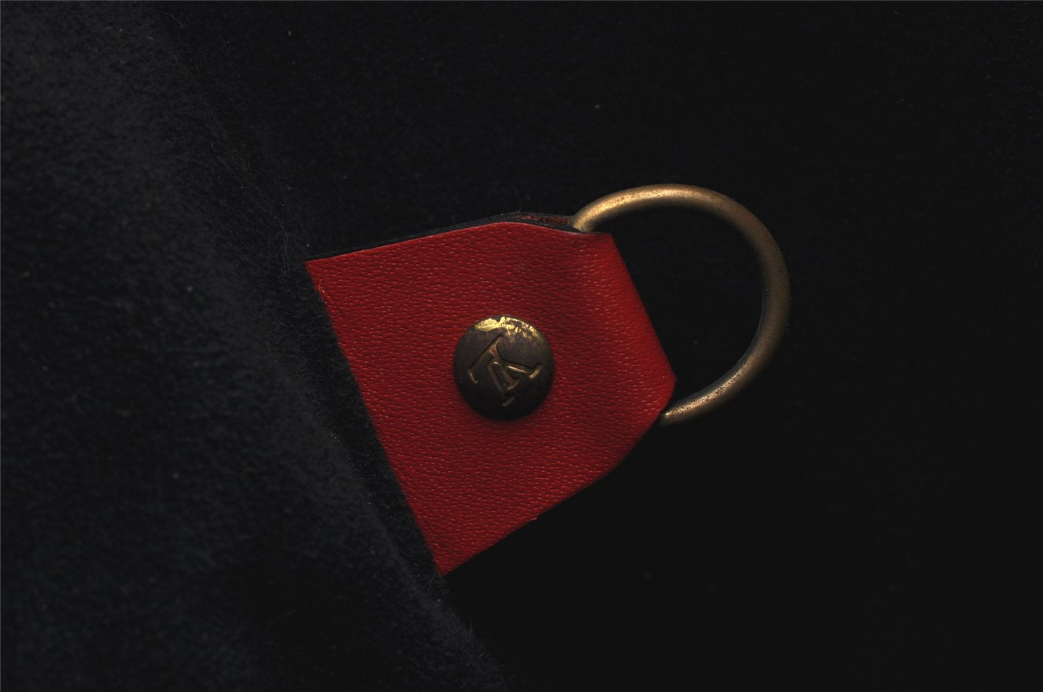 Authentic Louis Vuitton Epi Noe Bi-color Black x Red M44017 Drawstring Bag 4648K