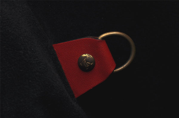 Authentic Louis Vuitton Epi Noe Bi-color Black x Red M44017 Drawstring Bag 4648K