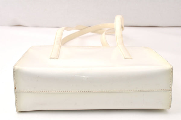 Authentic PRADA Vintage Leather Nappa Shoulder Hand Bag Purse White 4649K