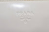 Authentic PRADA Vintage Leather Nappa Shoulder Hand Bag Purse White 4649K