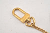 Authentic Louis Vuitton Chenne Ano Cles Key Chain Strap Gold M58021 LV 4649L