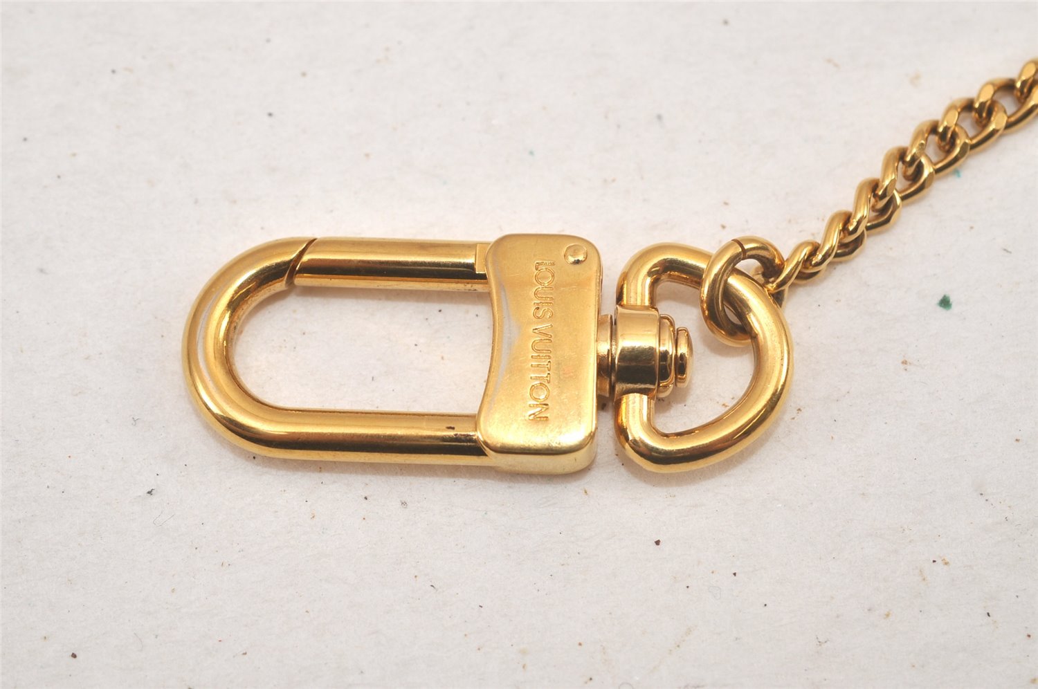 Authentic Louis Vuitton Chenne Ano Cles Key Chain Strap Gold M58021 LV 4649L