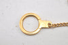 Authentic Louis Vuitton Chenne Ano Cles Key Chain Strap Gold M58021 LV 4649L