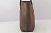 Authentic PRADA Vitello Chic Leather Shoulder Tote Bag BR0762 Brown 4650K