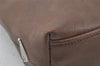 Authentic PRADA Vitello Chic Leather Shoulder Tote Bag BR0762 Brown 4650K